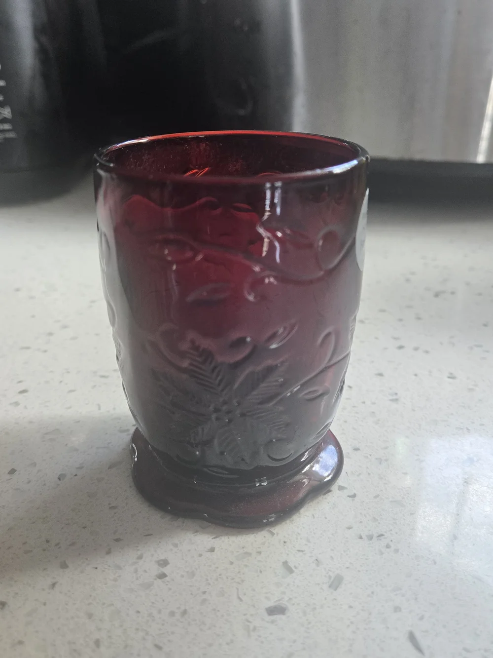 Vintage Princess House Deep Ruby Glass Votive